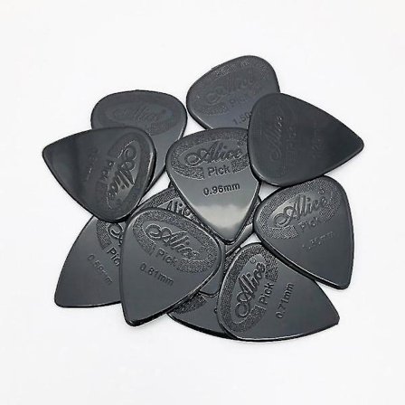 Musta 1,50 mm 12 kpl liukumaton nylonplektra akustiselle sähkökitaralle [YJD]