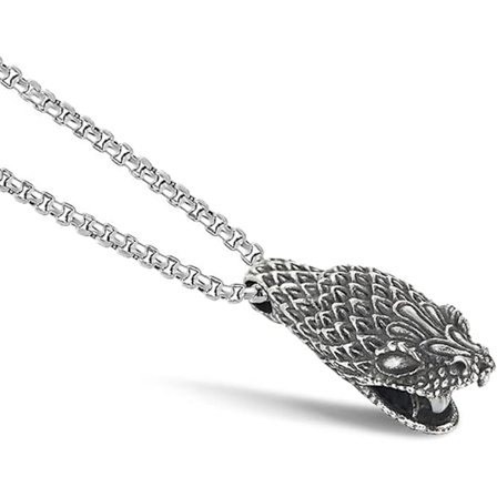 Cool Halsband med Ormhänge för Män