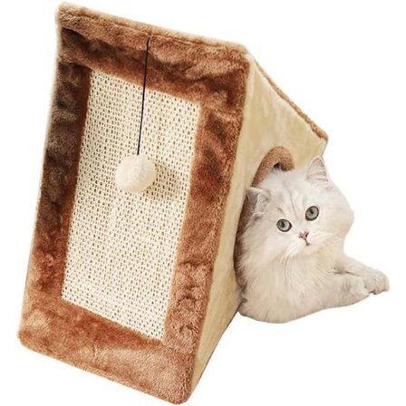 Triangel Katt Klätterställning Katt Säng Soffa Hus Slipning Klo Sisa