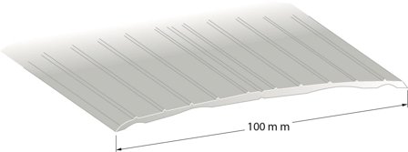 Duri 1110702 Tröskellist strängpressad, silver 100 x 1000 mm, SK16, Byggmaterial