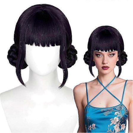 Demon Hunters Kostyme Rumi Parykk Rumi Cosplay Parykk Anime Zoey Mira Parykker Langt Rett Hårtilbehør for Kvinner