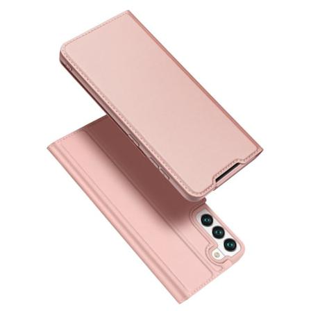 Samsung Galaxy S22 5g - Dux Ducis Skin Pro Mobilplånbok - Rosa Rosa