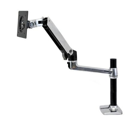 Ergotron LX Desk Monitor Arm - polert aluminium