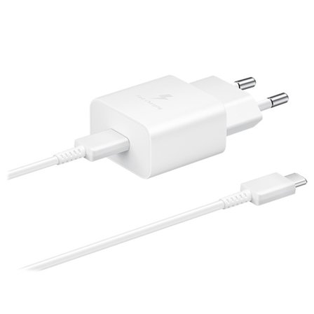 Samsung USB-C Fast Charger & USB-C Cable, 15W - White