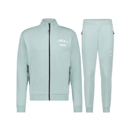 In Gold We Trust, The Crocodille Trainingspak Blauw, Heren, Maat:M
