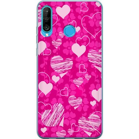 Kompatibelt Mobildeksel til Huawei Huawei P30 lite PopHjerteMønster