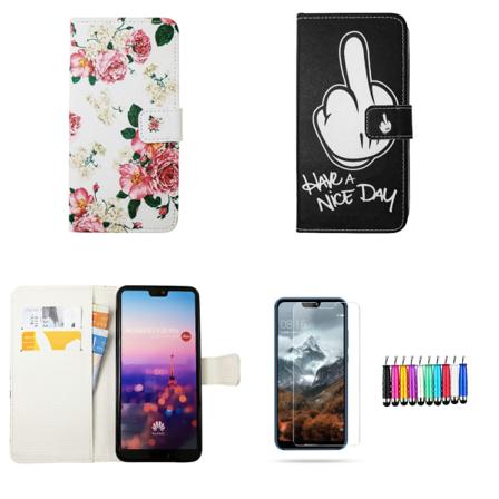 Huawei P20 Pro - PU Læderpung Etui Svart