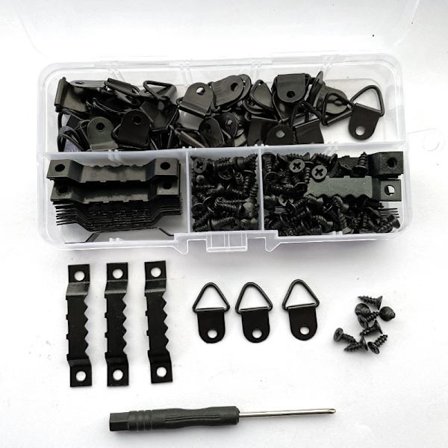 252 stk (svart) ramme krok boks, ramme henger sett, bilde F