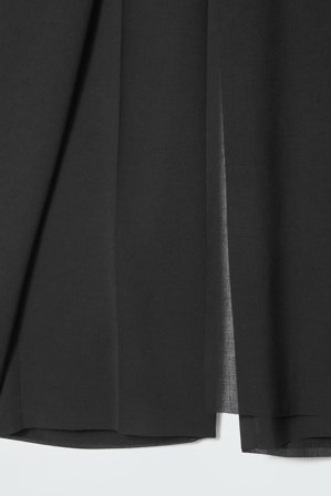 COS Women's Regular Wrap-Front Straight-Leg Trousers in Black