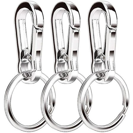 MINGZE Nyckelring i metall, nyckelringar i stål, port