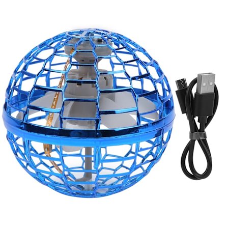 Mini Drone med RGB-lys Roterende Flyvende Legetøj Induktionsflyvende Gave til Børn Mørkeblå