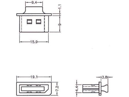 Delock Dust Cover for Displayport - støvdeksel