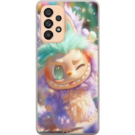 Kompatibel Mobilcover til Samsung Samsung Galaxy A53 5G Sød fantasy-karakter med fluffy pels, pastelfarver og kawaii-stil, legende illustration til b