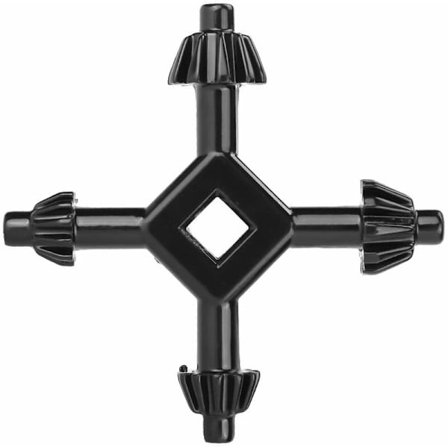 4 i 1 Drill Chuck Nøkkel, Drill Chuck Nøkkel, 4 Veis Drill Chuck Kryss Nøkkel, Drill Chuck Nøkkel, Multifunksjonell Stålnøkkel for Tilstramming og 