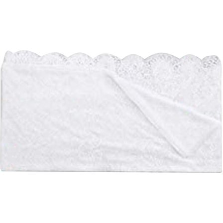 Rektangulär vit spetsduk, rustik broderad matbord, retro rotting blomdekoration, bröllopsduk