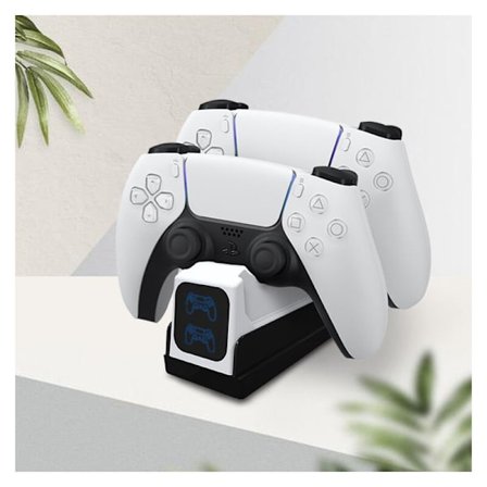 Controller Charger, 2H Fast Charger with 2 Types of PS5 Controller Cable, Controller Compatible Charging Station
