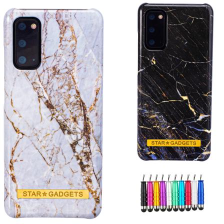 Samsung Galaxy S20 - Skal / Skydd / Marmor Svart