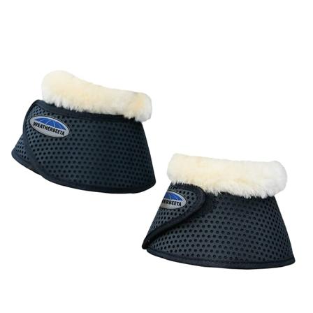 Weatherbeeta Pure Wool Trim Bell Boots Cob Black