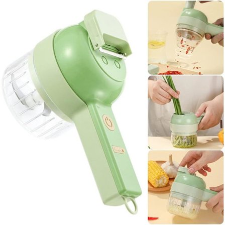 Multifunksjonell elektrisk salat frukt og grønnsaksskjærer gulrot