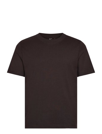 Weekday Short Boxy Heavyweight T-Shirt - Brown - XL