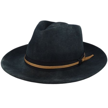 Brixton - Svart western Hatt - Dayton Convertible Brim Ranch Black Worn Wash Western @ Hatstore