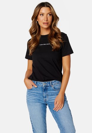Calvin Klein Jeans Institutional Straight Tee BEH Ck Black Klær