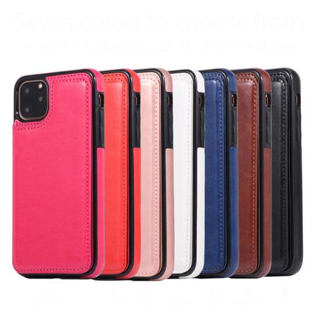 Iphone 11 Pro Max - Praktiskt Nkobee Skal Med Kortfack Svart
