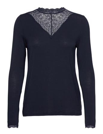 T-Shirt Ls Blue Rosemunde