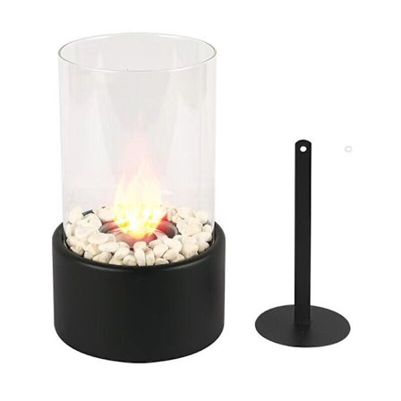 Bærbar bioethanol pejs til bordplade, Cross Circle ethanol pejs, bioethanol pejs,--