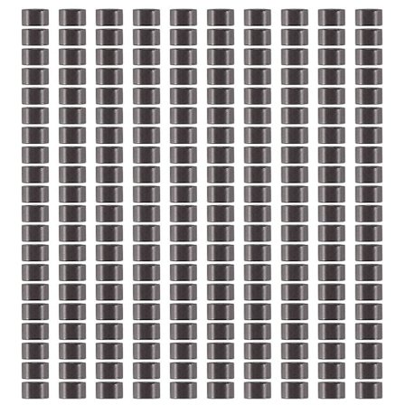 200 KPL 5mm Tummanruskeita Silikonivuorattuja Mikrosilmukoita Linkkejä Helmiä I Bond -liimattaville Hiustenpidennyksille