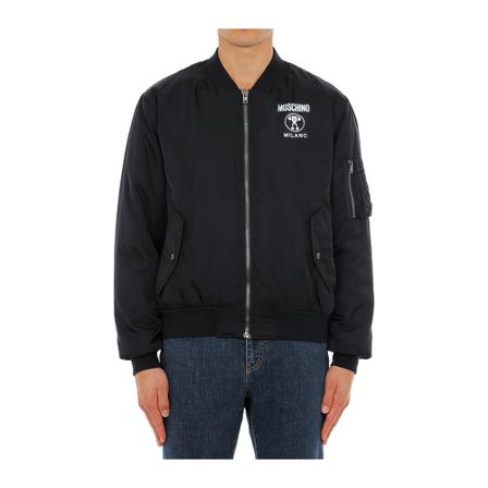 Moschino - Bomberjackor - Svart - Herr - Storlek: M, Herr, Storlek: M
