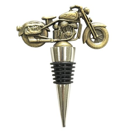 Motorsykkel vinflaske kork gjenbrukbar god forsegling vinde kapper gave til farsdag 1 stk