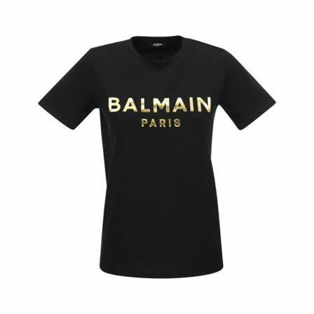 Balmain, T-shirt with print Zwart, Dames, Maat:L