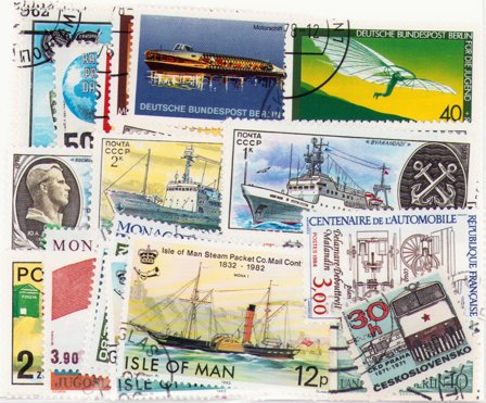 Trafik/Transport - Frimærkepakke - Stemplet