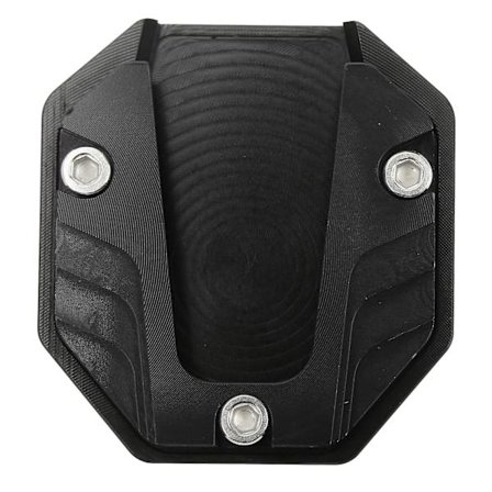 Motorcykel sidespejlplade, høj styrke støttefodsplade, støttetilbehør, sort