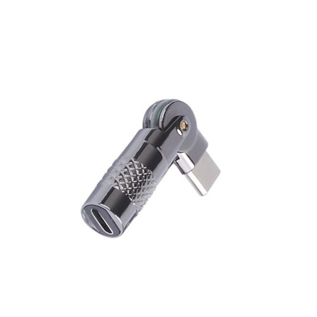 Typ C/USB till Typ C/USB Adapter Aluminium 90 Graders Vinklad Konverterare För Spel