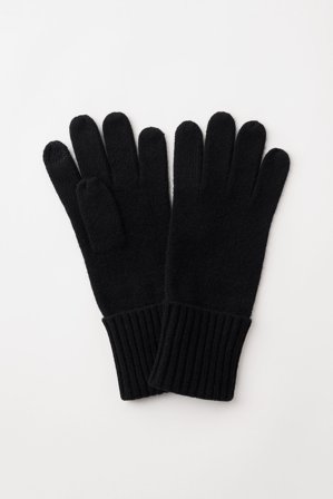 Soft Goat - Smartphone Gloves - Cashmere gloves - One Size - Black
