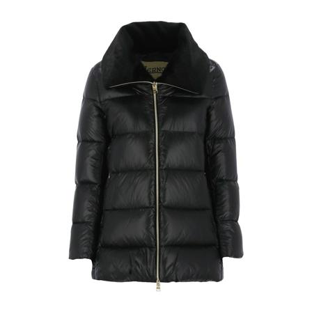 Herno, Coat Czarny, Kobieta, Rozmiar: S