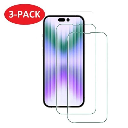 3-PACK - iPhone 14 Pro Skjermbeskytter i herdet glass