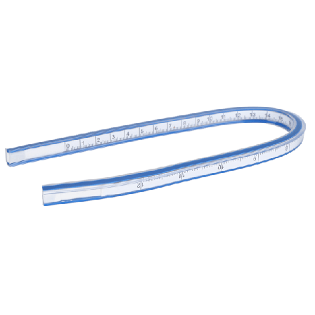 Joustava käyräviivain muovinen metrinen mittakaava pehmeä mittaustyökalu piirtämiseen ja ompeluun 30 cm joustava käyräviivain