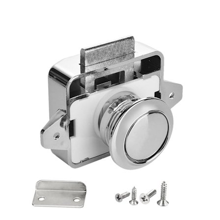 Trykknapp Trykklås SØLV