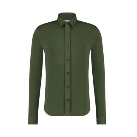 PureWhite, Essential Shirt Jersey Groen, Heren, Maat:S