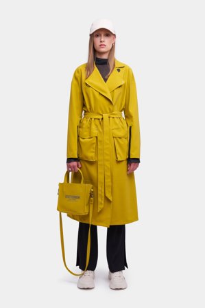 Kista Matte Trench Coat Gold
