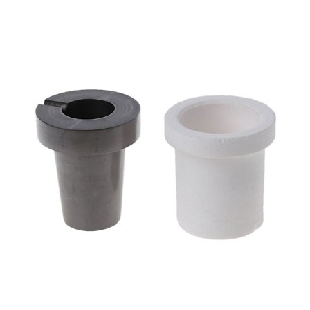 2 stk. 300g Grafitdigel Kvarts Smeltedigel Kop Sæt Guld Sølv Ovn Smeltning Støbning Raffinering Form Kop Sæt