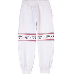 Monnalisa White Eye Graphic Sweatpants 8 Years - Bottoms - 8 years - White