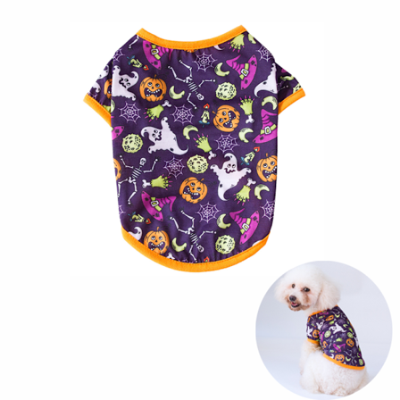 2 kpl Halloween-sarjan uusia koiranvaatteita syksyyn, lemmikkieläinten koristevaatteet, koko L (taikamuoti)