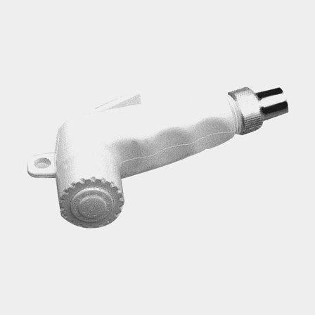 Douchekop / douchegreep Nuova Rade, 1/2" G (BSP), kunststof, wit