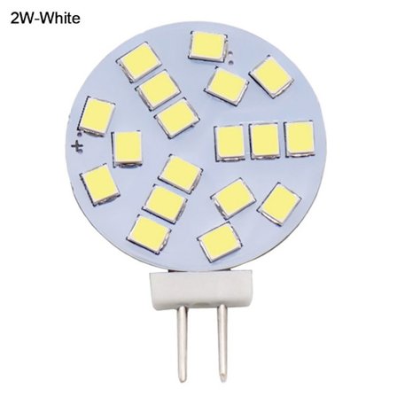 G4 LED-lyspærer Rund Spotlight-pære 2W-HVIT 2W-HVIT