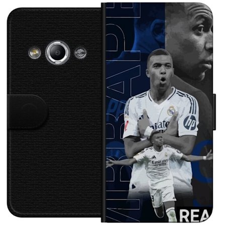 Yhteensopiva Lompakkokotelo Samsung Galaxy Xcover 3 Kylian Mbappé Real Madrid Ranska nopea ikoni ja uhkaava hyökkääjä, joka hallitsee liigaa nope