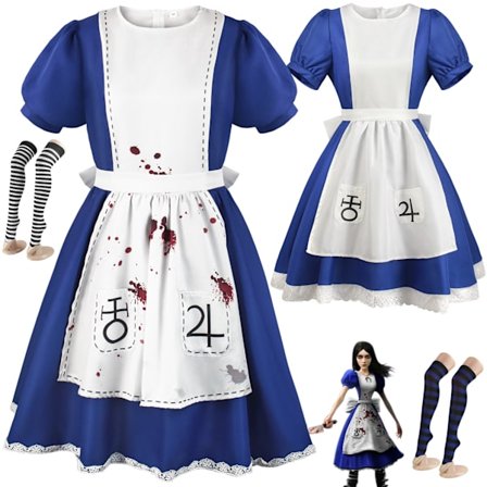 Alice Crazy Returns cosplay kostym Alice piga kostym cosplay scenframträdande kostym